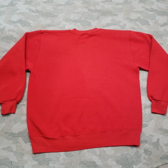 Vintage Target Sweatshirt Men Medium Red Russell Pullover Crew Neck 90s Employee - Picture 8 of 11